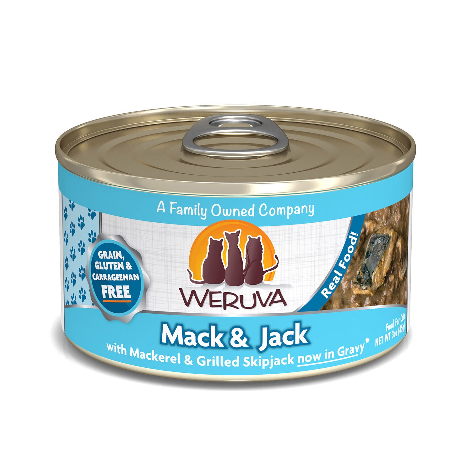 Weruva Classic Cat Food, Mack & Jack With Mackerel & Grilled Skipjack In Gravy Wet Cat Food