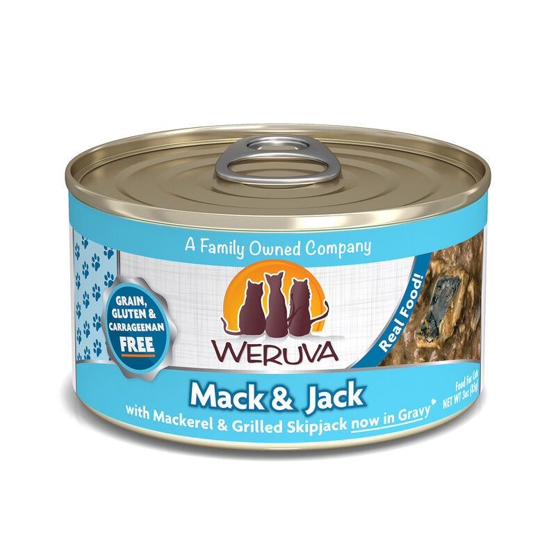 Weruva Classic Cat Food, Mack & Jack With Mackerel & Grilled Skipjack In Gravy Wet Cat Food