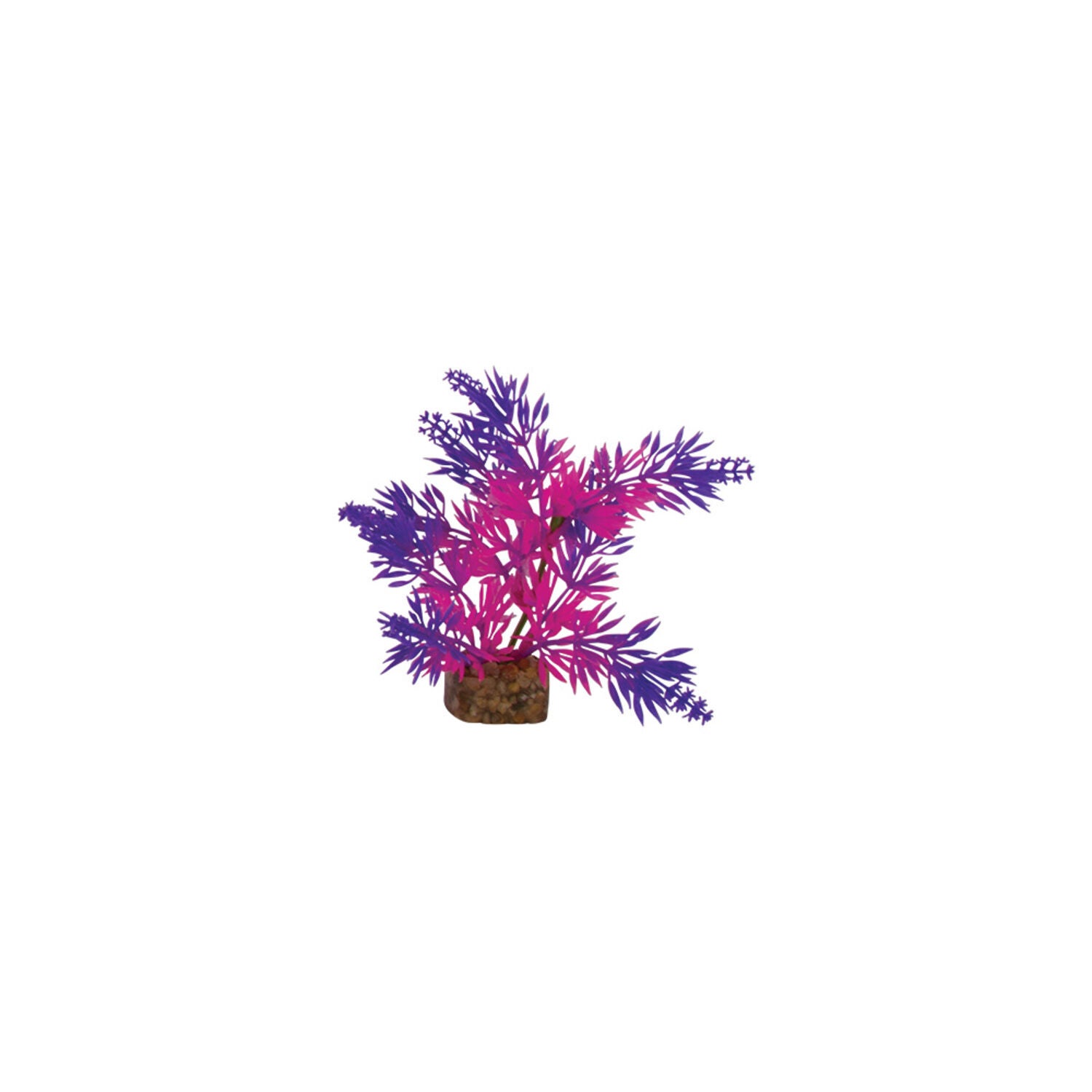 Glofish Artificial Plant Aquarium D&eacute;cor, Purple & Pink, Small