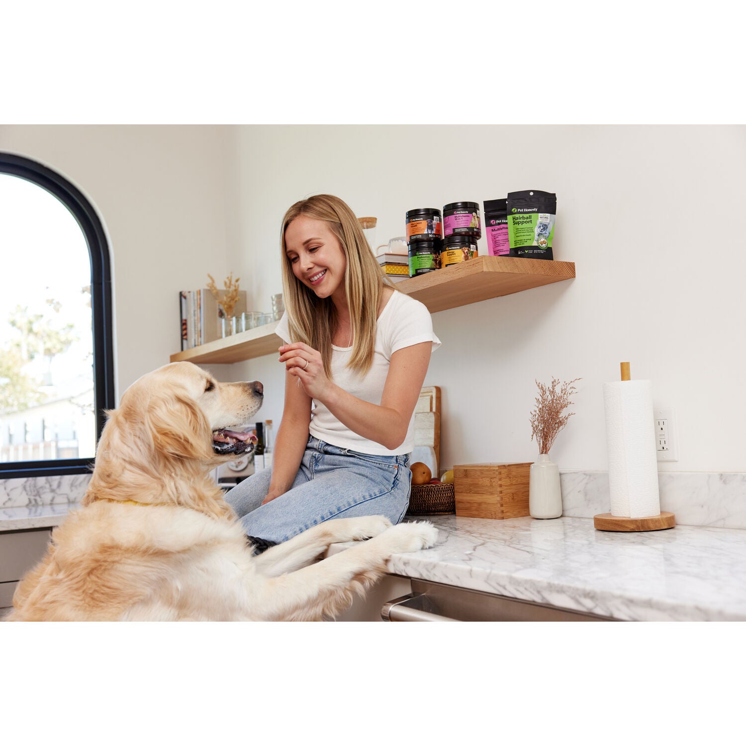 Pet Honesty Allergy Support Soft Chews Dog Supplements, Peanut Butter Flavored, 90-Count