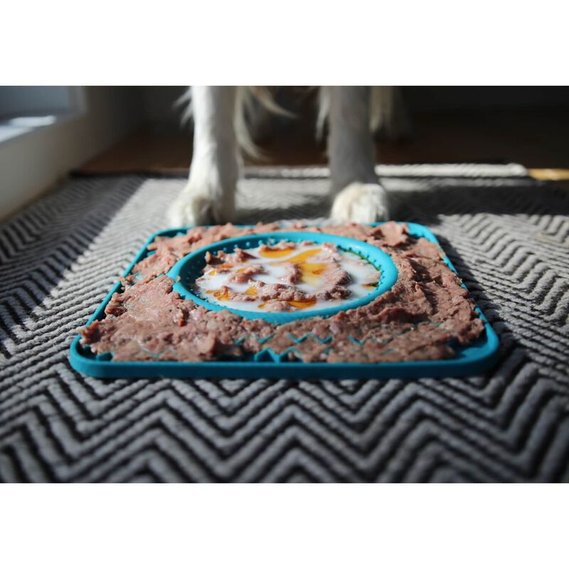 Messy Mutts Silicone Therapeutic Licking Bowl Mat For Dogs & Cats, 10"