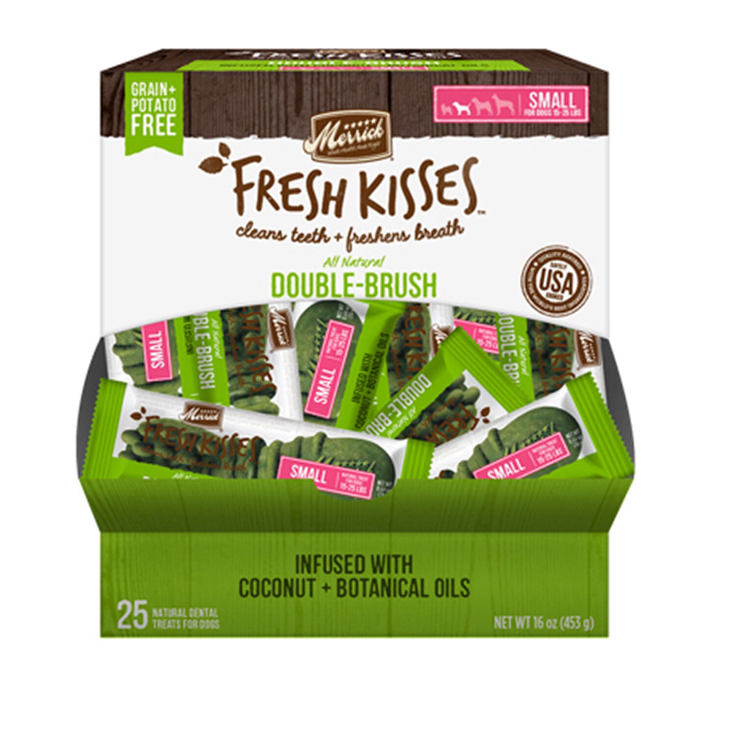 Merrick Fresh Kisses Coconut + Botanical Oils Small Dog Treats