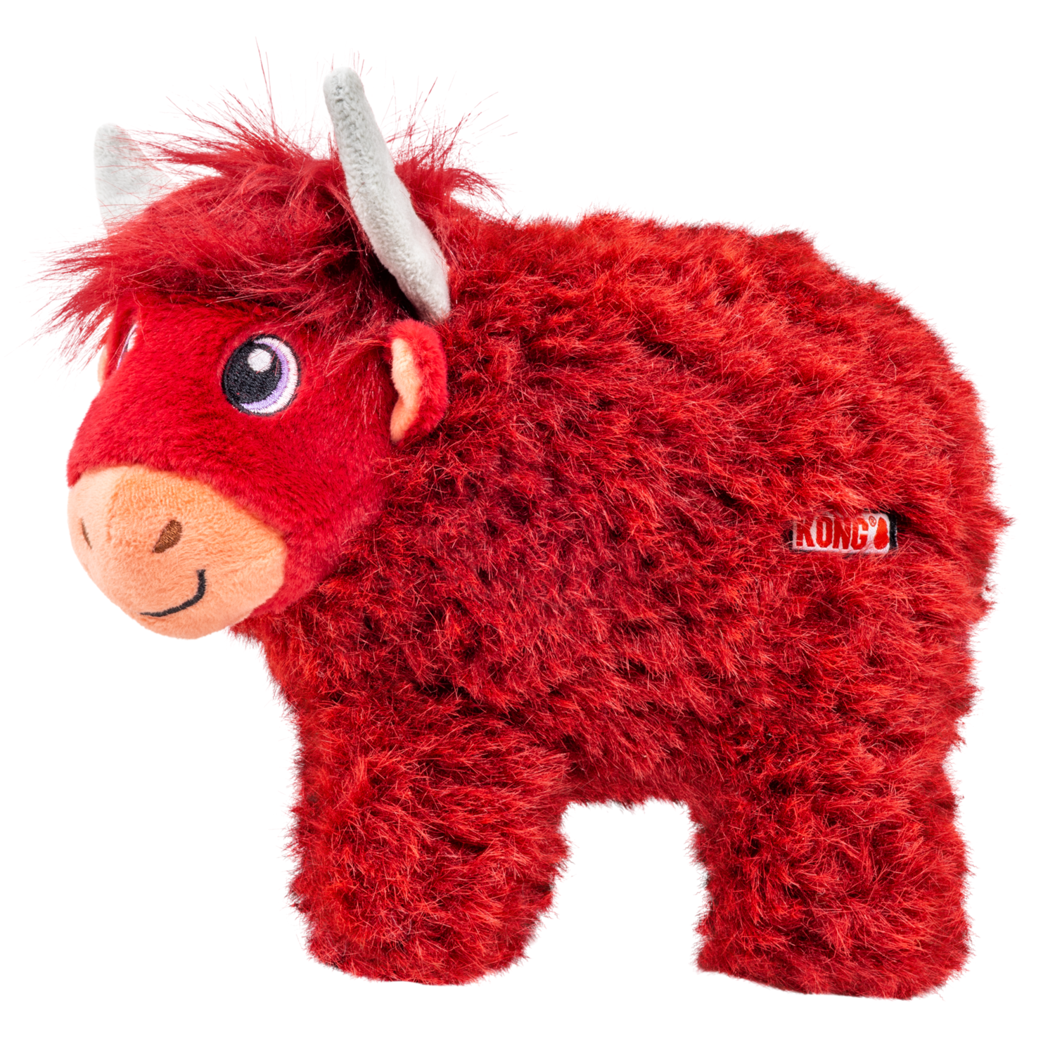 Kong Toughz Highland Cow Tough & Durable Squeaky Dog Toy, 1 Each