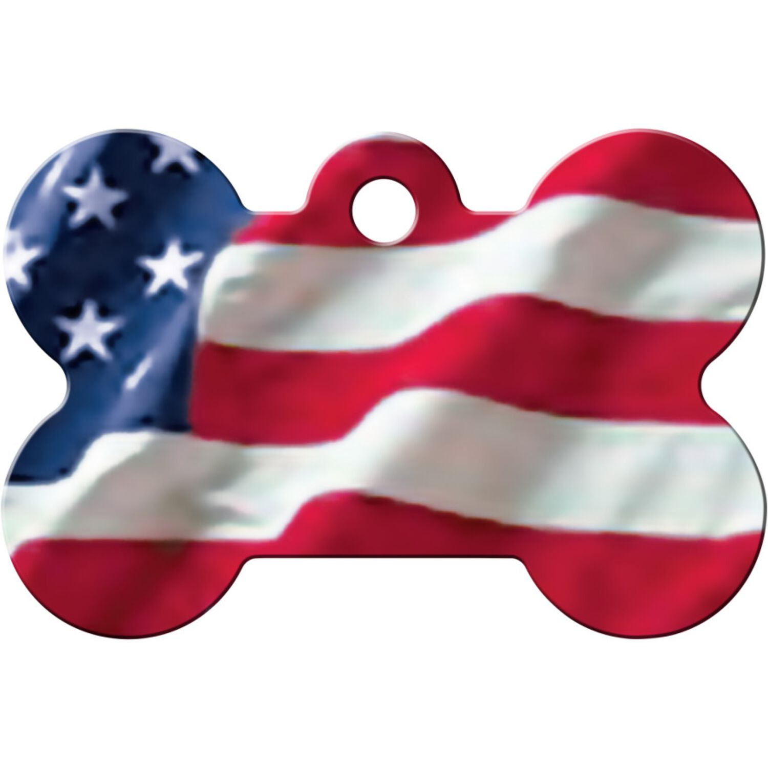 Id-Spot Quick Tag Engravable  Dog Tag, Usa Bone, Large