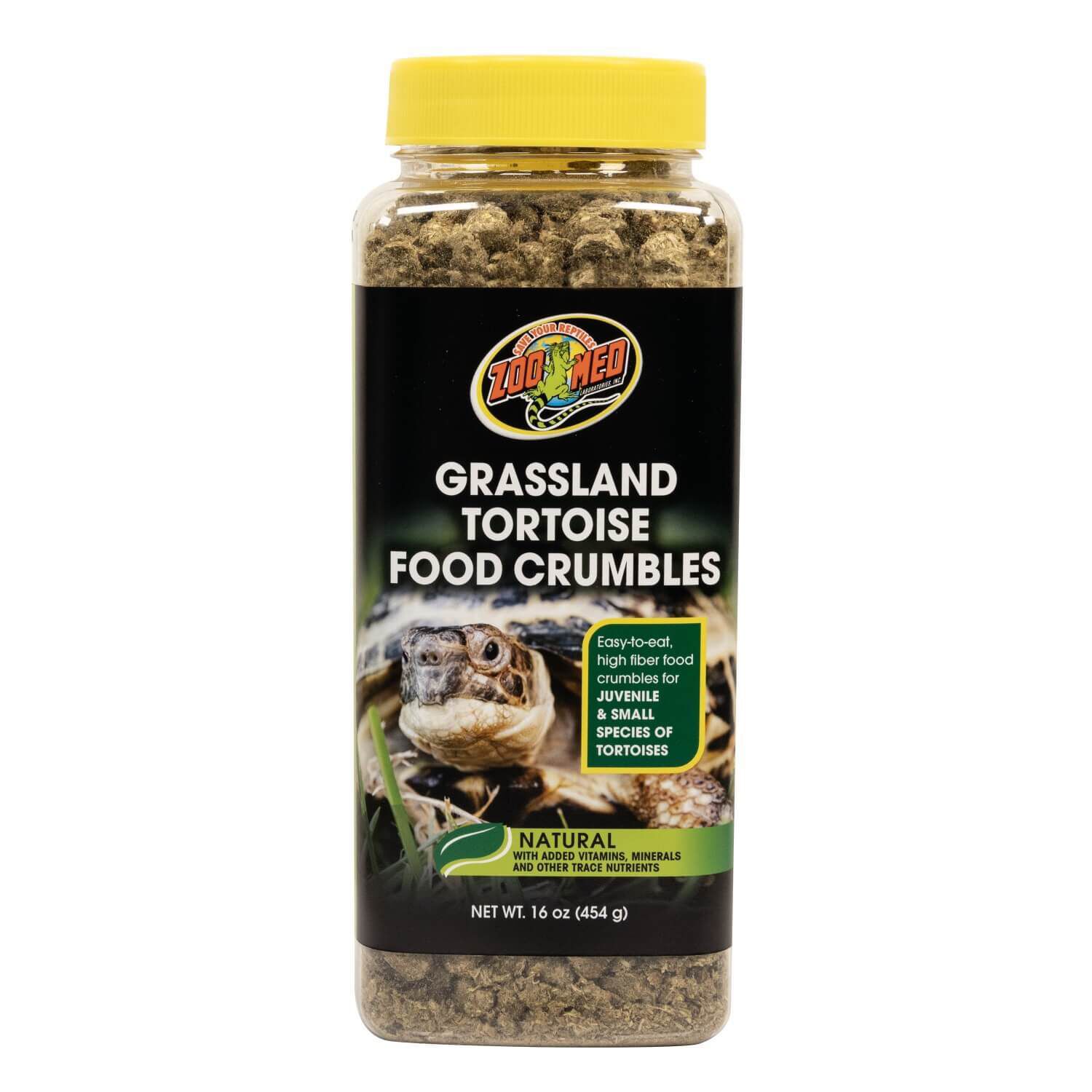 Zoo Med Natural Grassland Tortoise Food Crumbles, 16 Oz | Pet