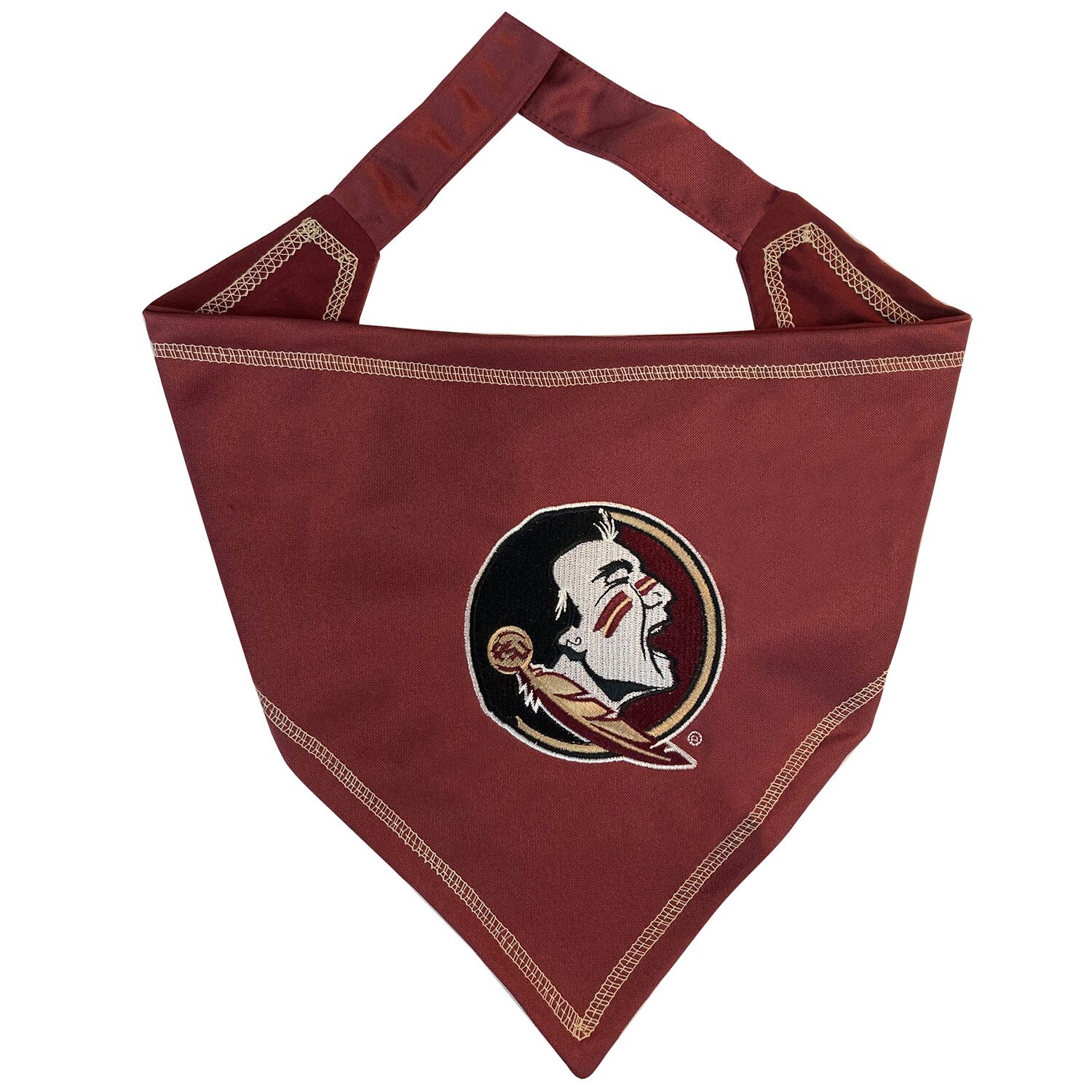 Pets First Florida State University Seminoles Tie Around Dog Bandana, Large/Extra Large