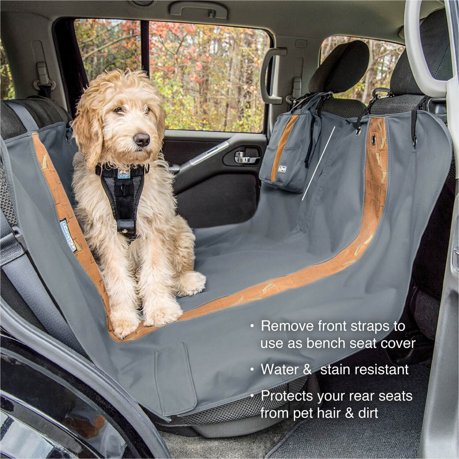Dog hammock car seat cover top