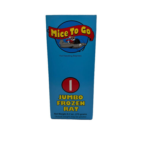 Mice To Go - Jumbo Rat Frozen Reptile Food, 9.7 Oz, 1 Count