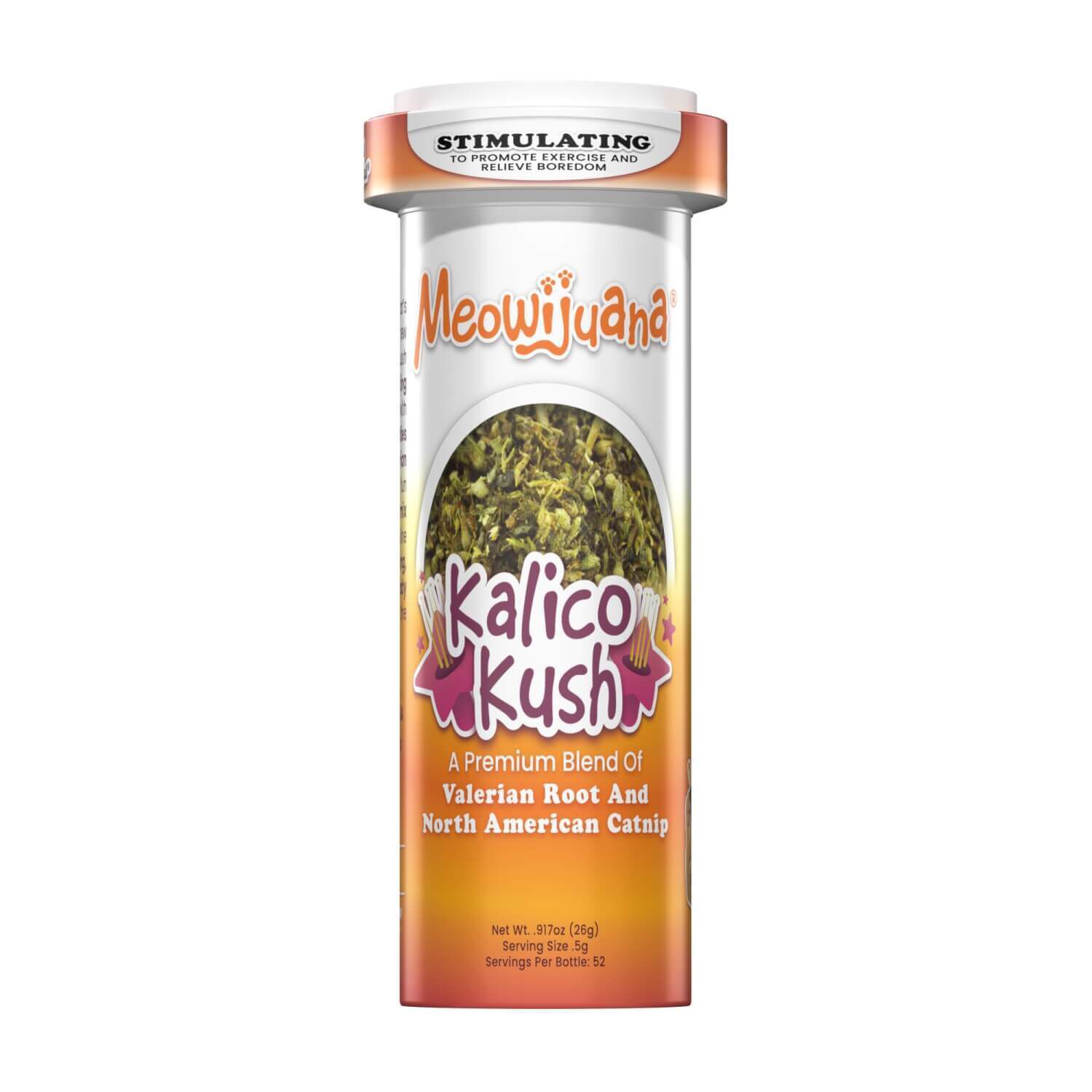 Meowijuana Kalico Kush - Valerian Root & Catnip Blend For Cats