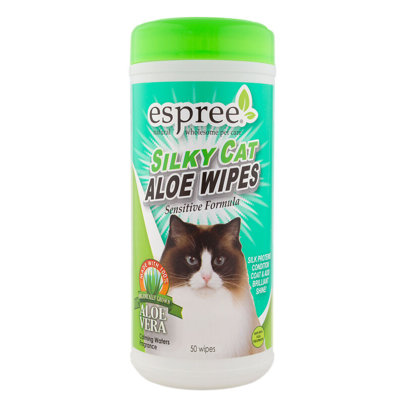 Silky Cat Aloe Wipes image number 1