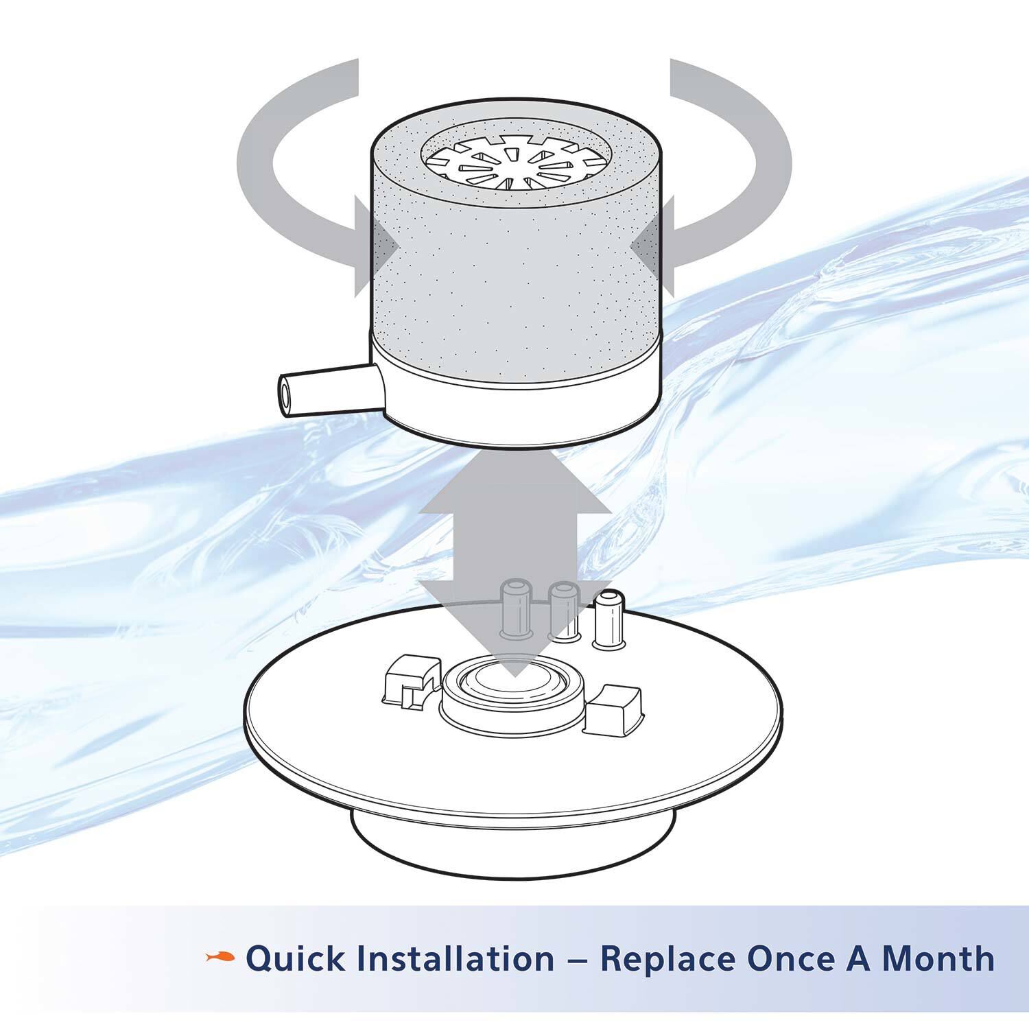 Aqueon Replacement Betta Replacement Filter Cartridges 2Pk