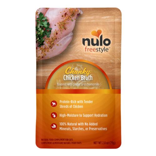 Nulo Free Style Chunky Chicken Broth Wet Food Topper For Cats