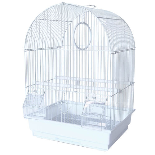 A&E Cage Parakeet Round Top Style Bird Cage For Small Birds - 19" High