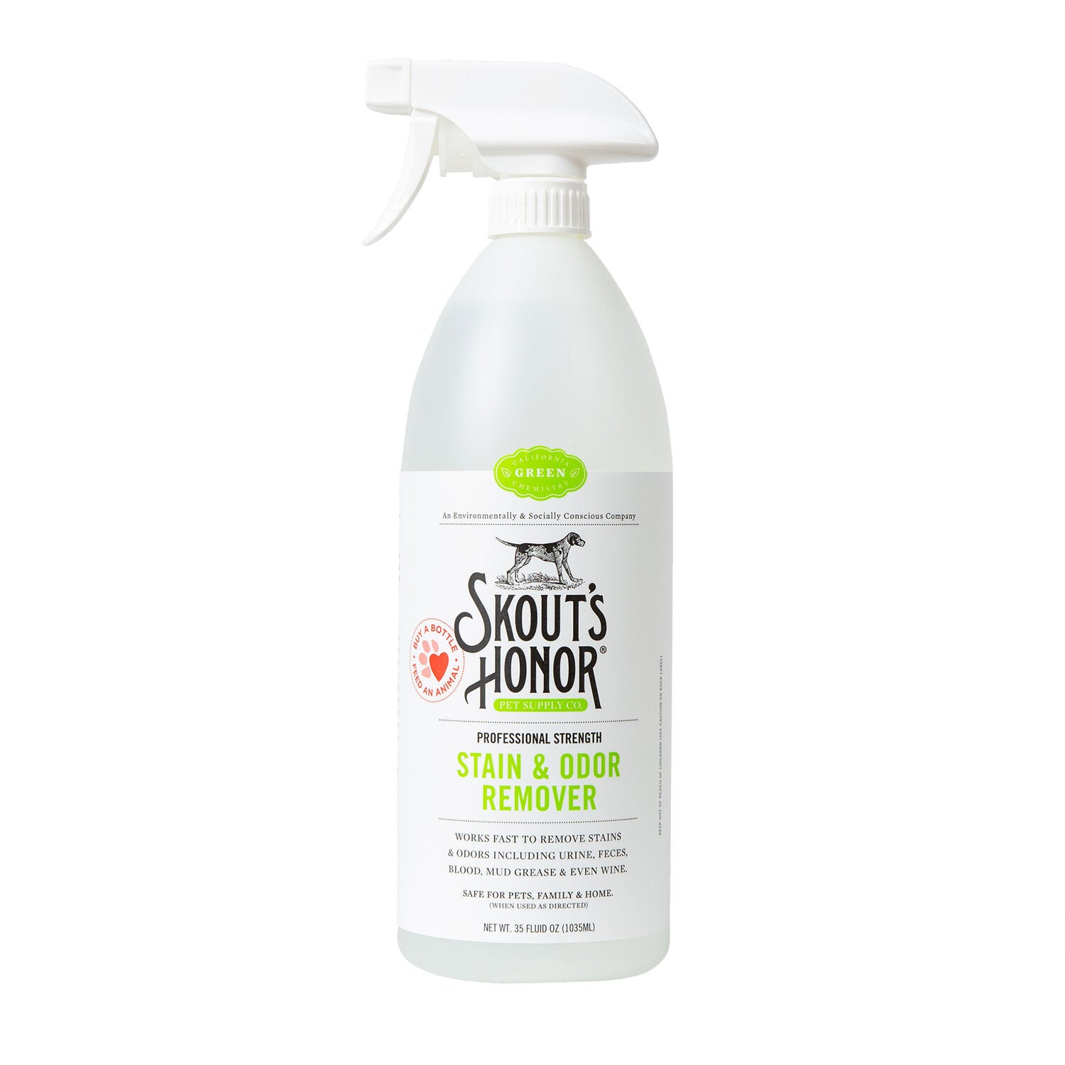 Skout's Honor Professional Strength Dog & Cat Stain And Odor Remover, 35-Fl Ounces