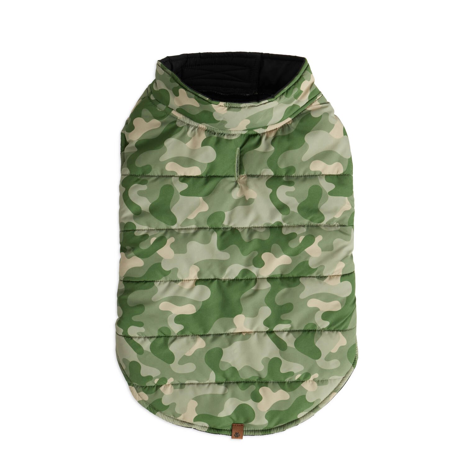 Aristopet Reversible Camo Puffer Dog Jacket, Extra Large