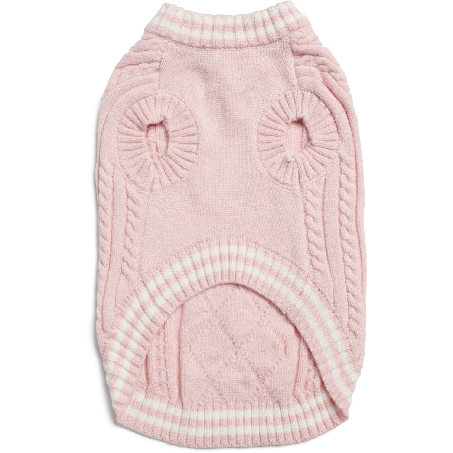 Fabdog Pink Preppy Dog Sweater Vest, Large