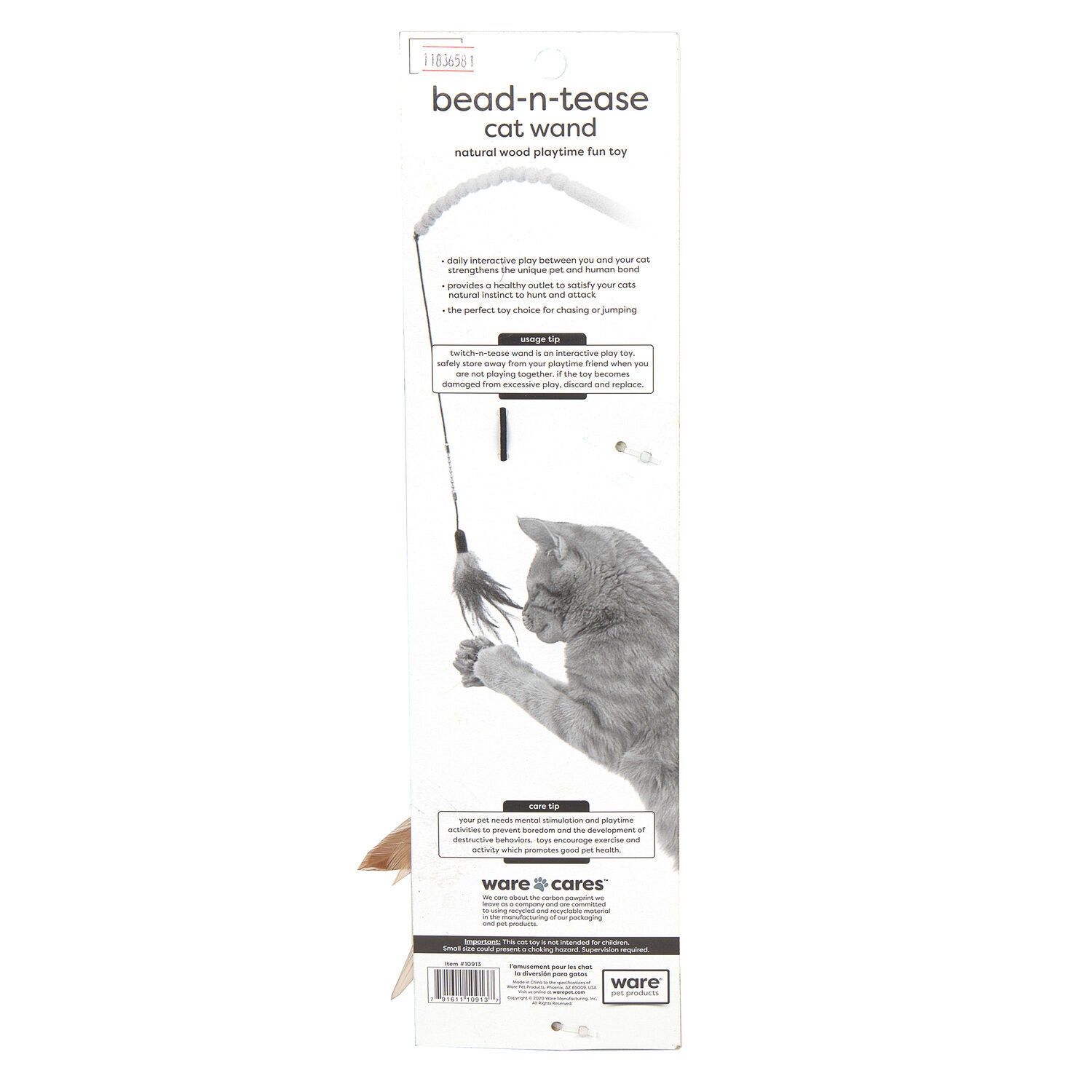 Ware Bead-N-Tease Interactive Cat Toy