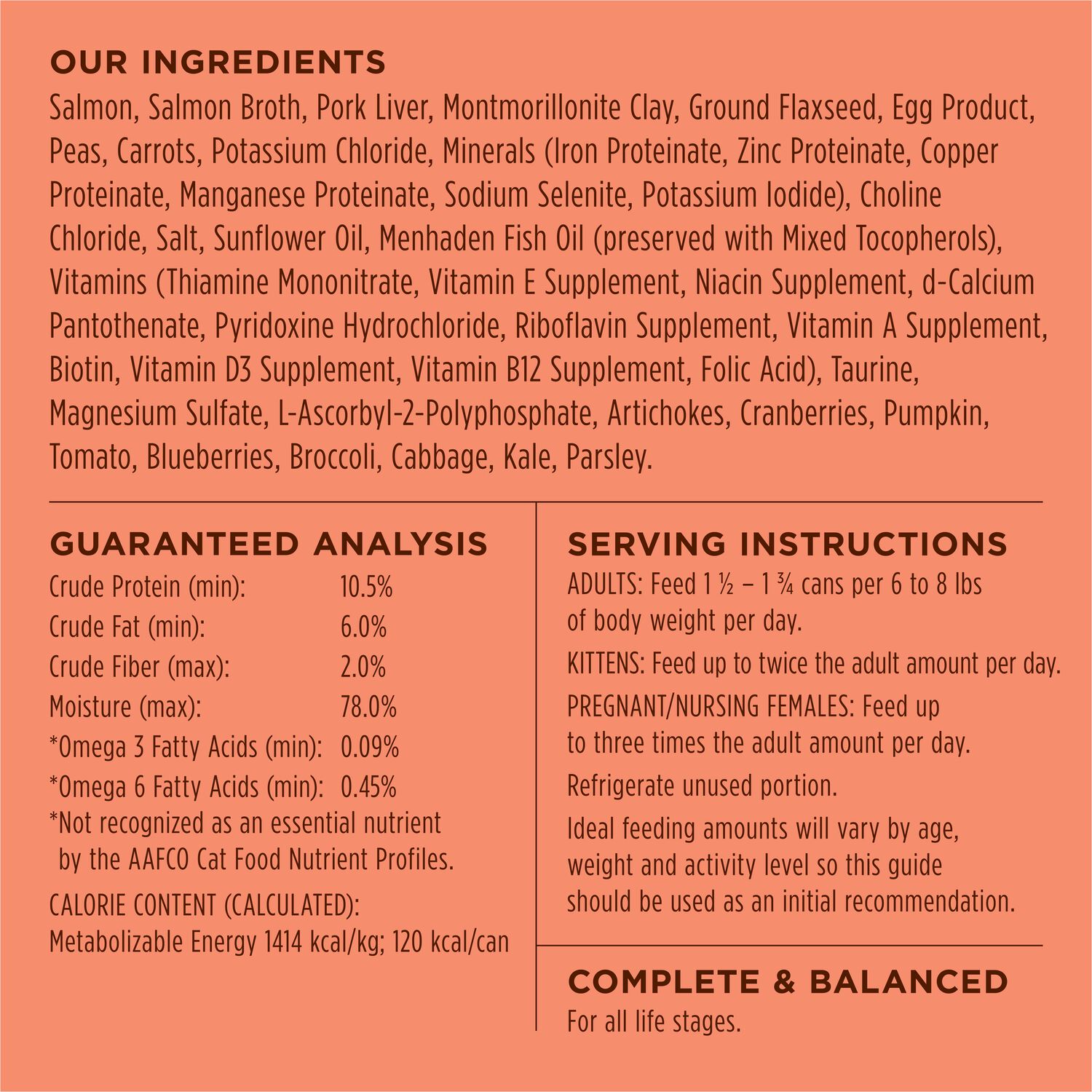 Instinct Original Grain-Free Pate Wet Cat Food, Real Salmon Recipe, 3-Oz Can