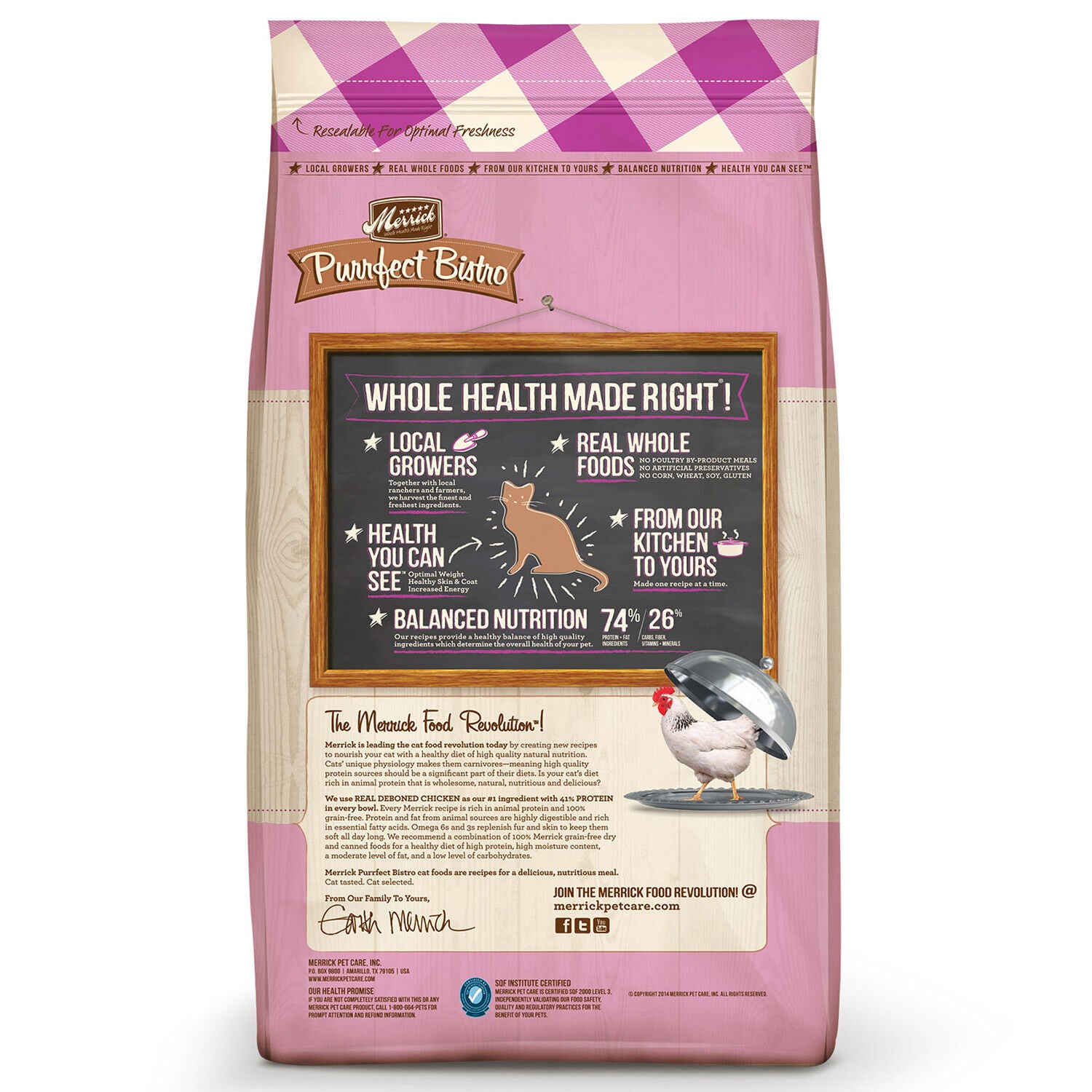 Merrick Purrfect Bistro Grain Free Healthy Kitten Recipe Cat Food