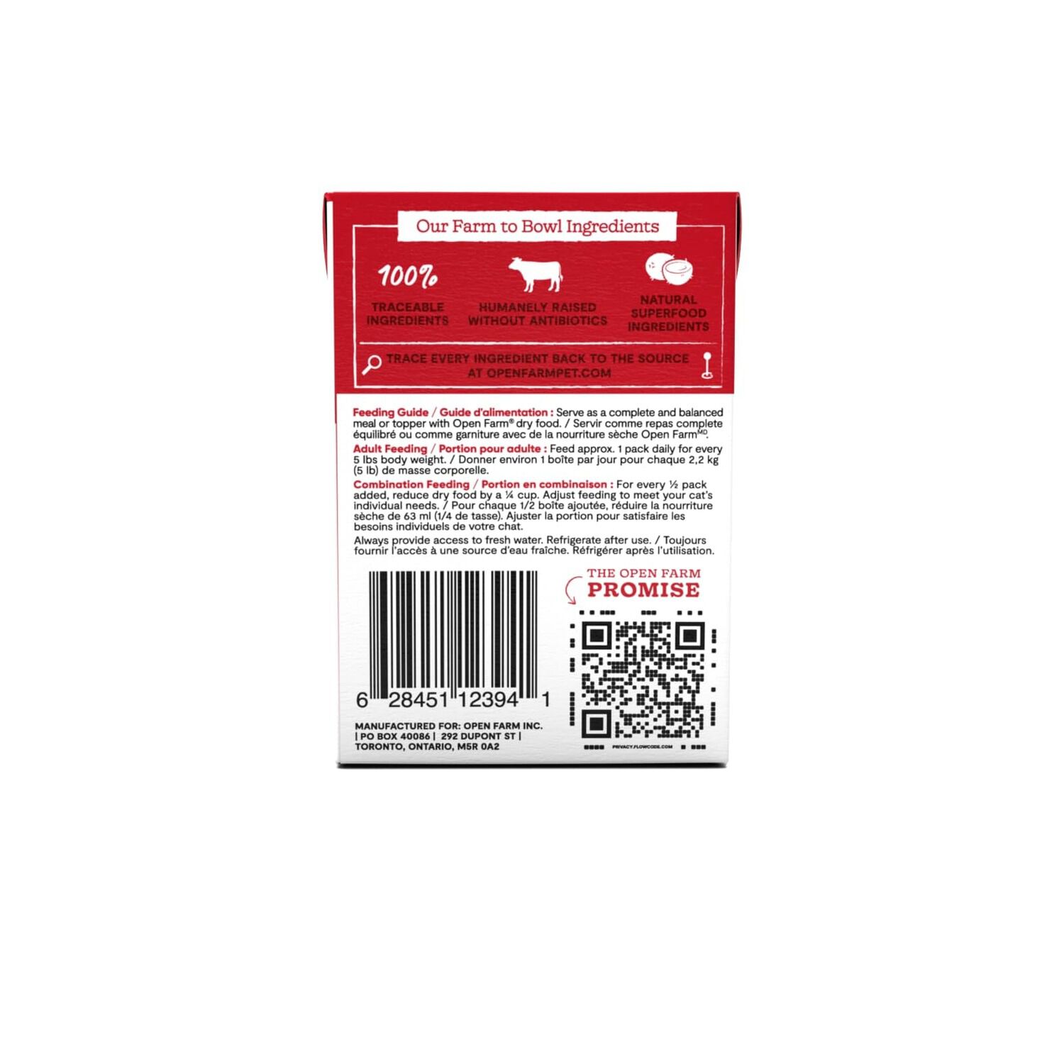 Open Farm Rustic Blend Grass-Fed Beef Wet Cat Food, 5.5Oz-Pack Of 12