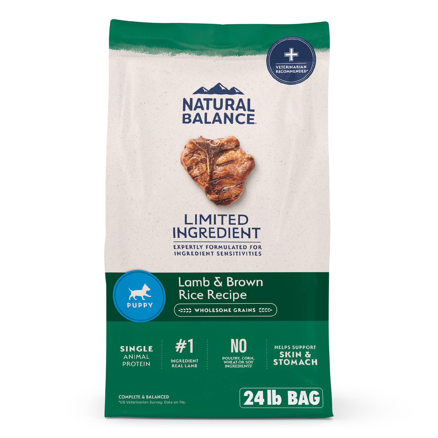 Natural Balance Limited Ingredient Puppy Dry Dog Food, Lamb & Brown Rice Recipe