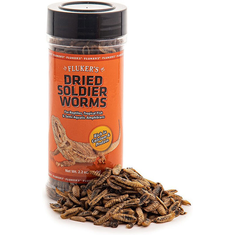 Dried Soldierworms 2.2 Oz image number 1