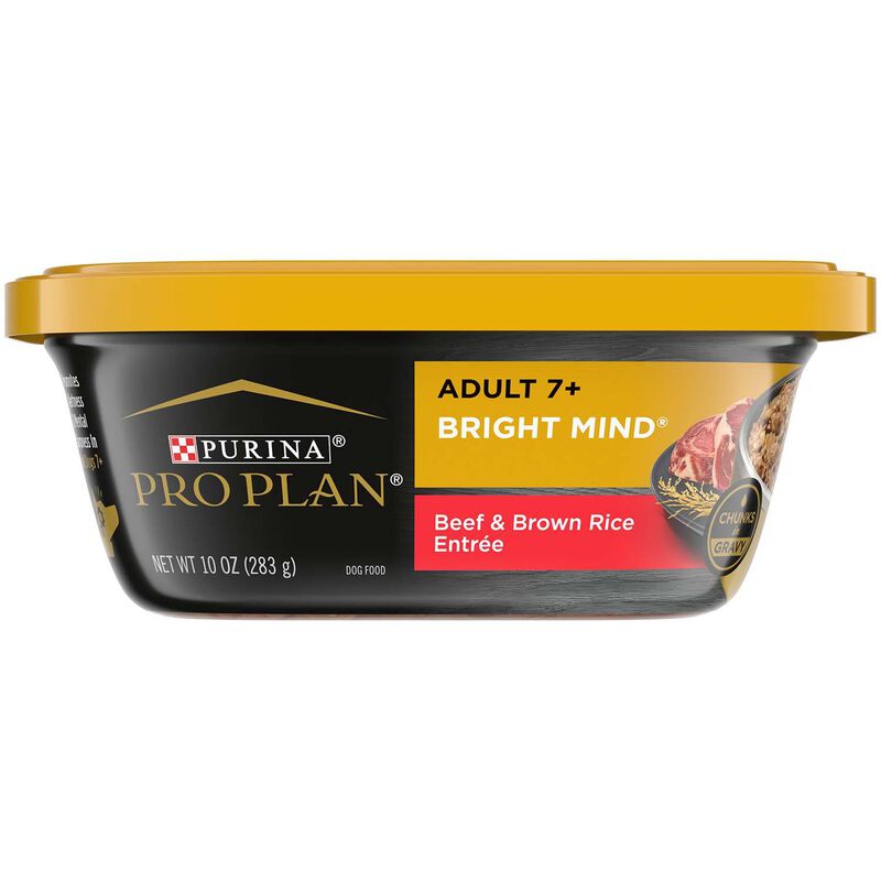 Bright Mind Adult 7+ Beef & Brown Rice Entree Dog Food
