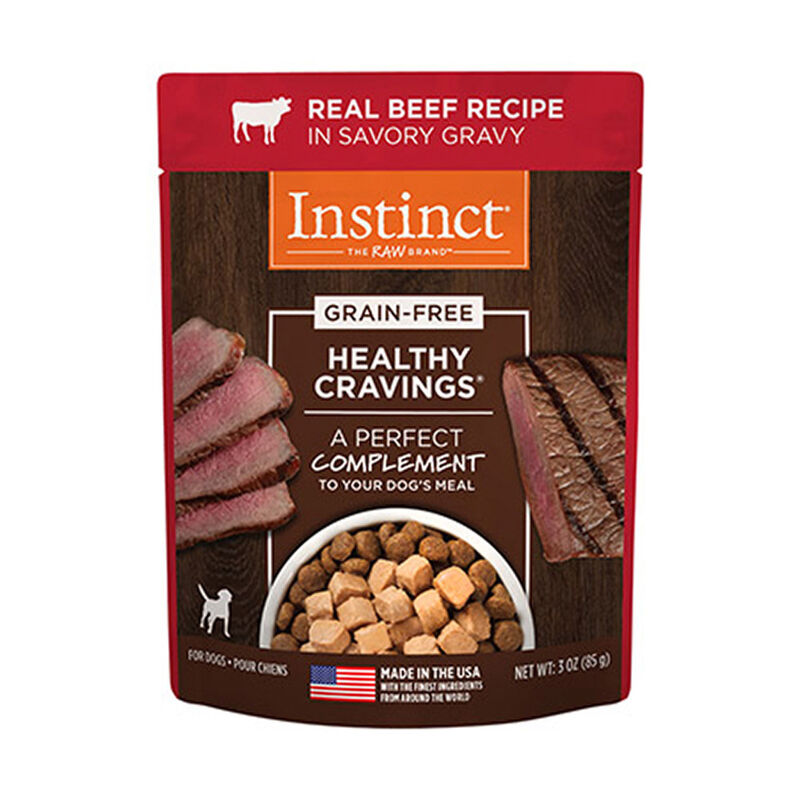 Instinct Healthy Cravings Grain Free Beef In Gravy Dog Food Topper
