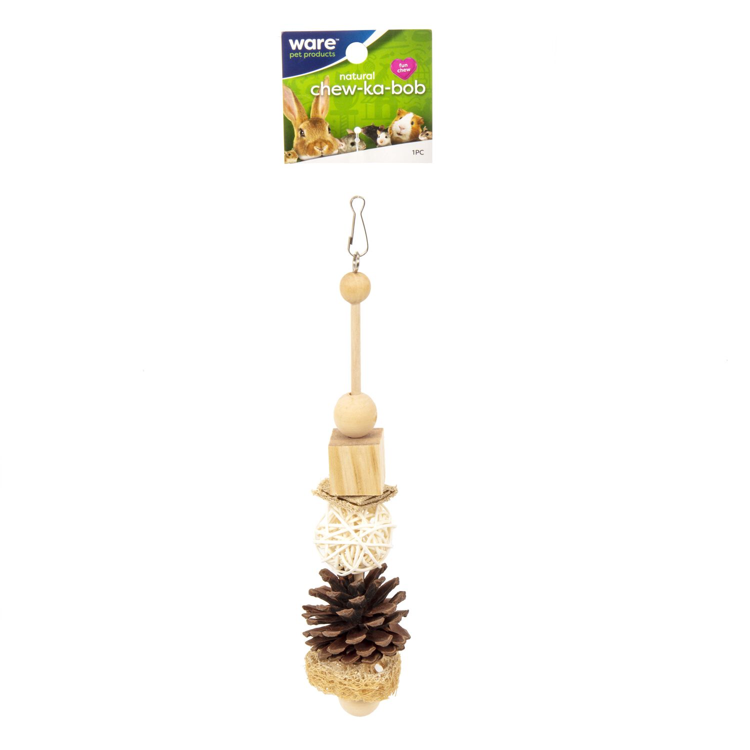 Ware Pet Products Chew Ka-Bob Natural Small Animal Chew Treat