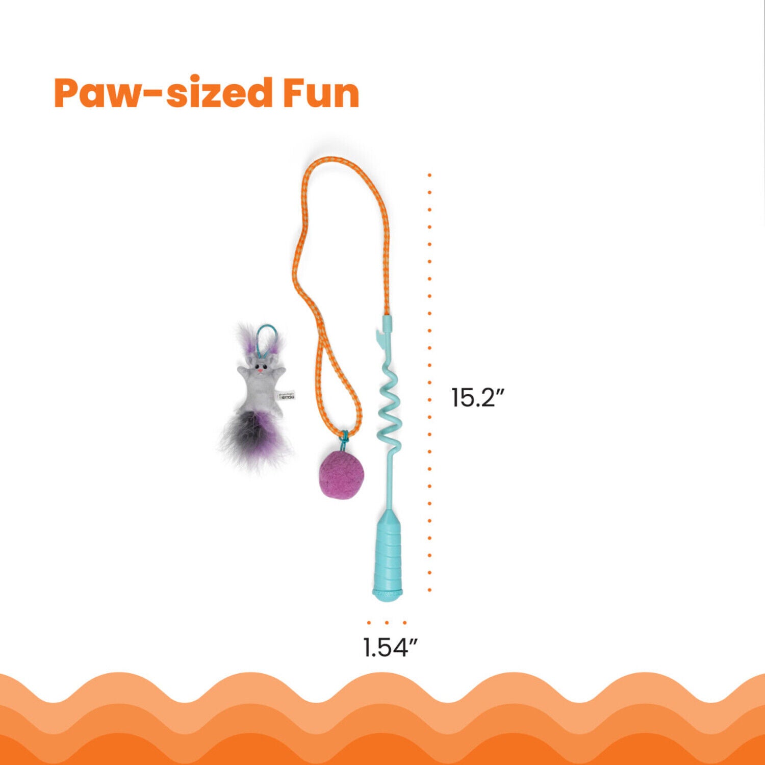 Catstages Catapult Spring Wand & Teaser Cat Toy