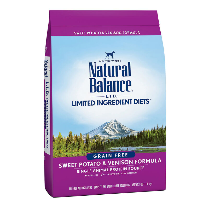 Natural Balance L.I.D. Limited Ingredient Diets Grain Free Sweet Potato & Venison Formula Dog Food image number 1