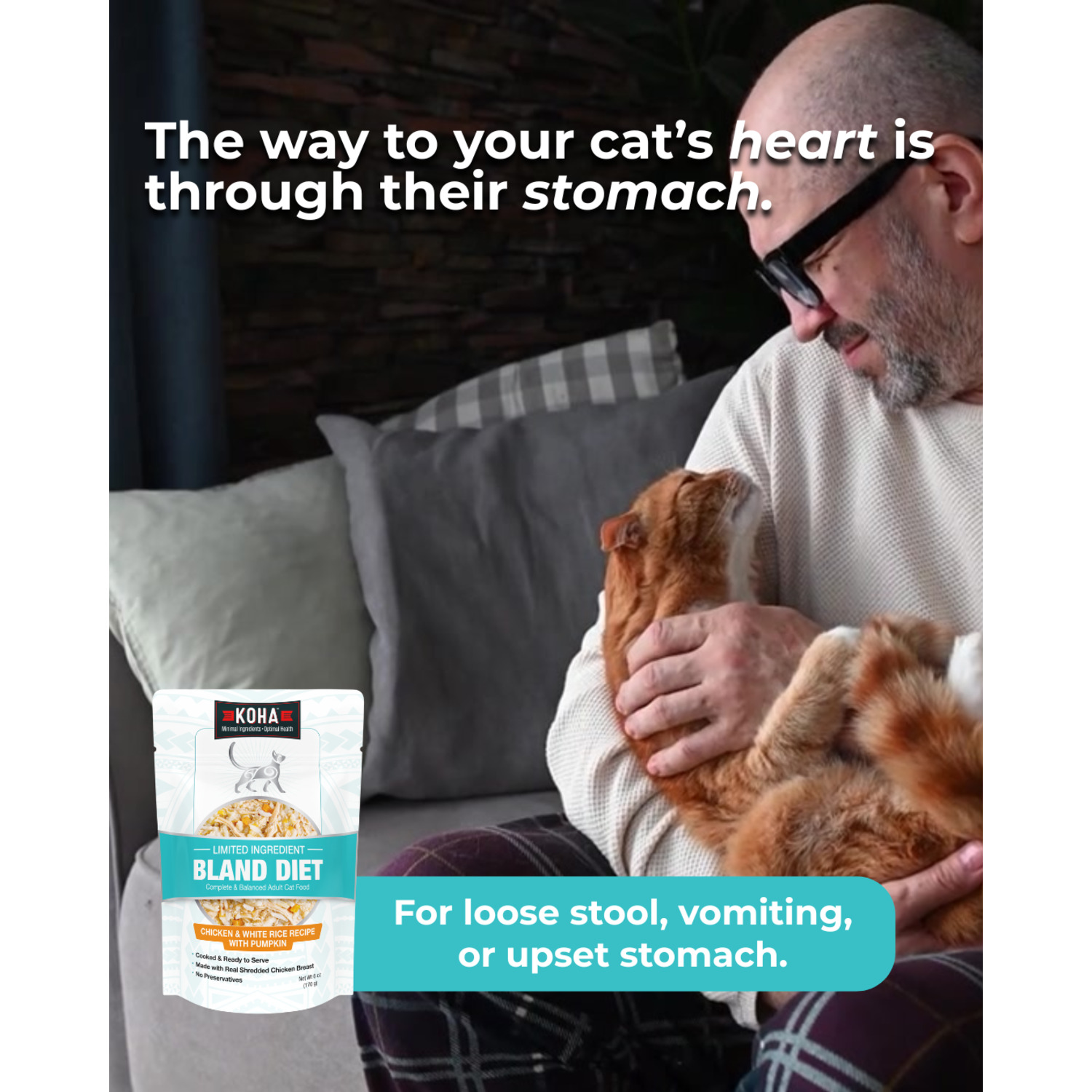 Koha Limited Ingredient Chicken Bland Diet Wet Cat Food, 2.8-Oz