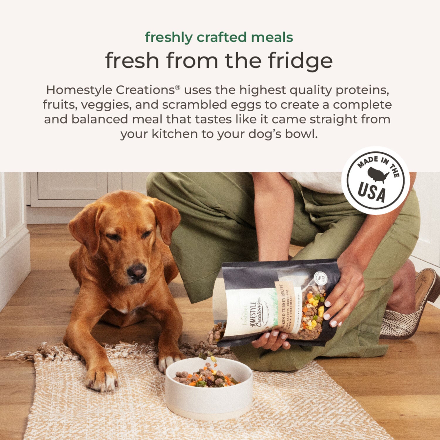 Freshpet Homestyle Creations Fresh Dog Food, Grilled Chicken Bites, 1-Lb Bag