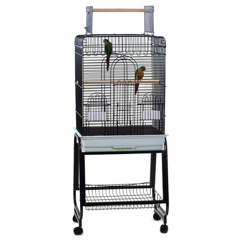 Open Flat Top Cage Black image number 1