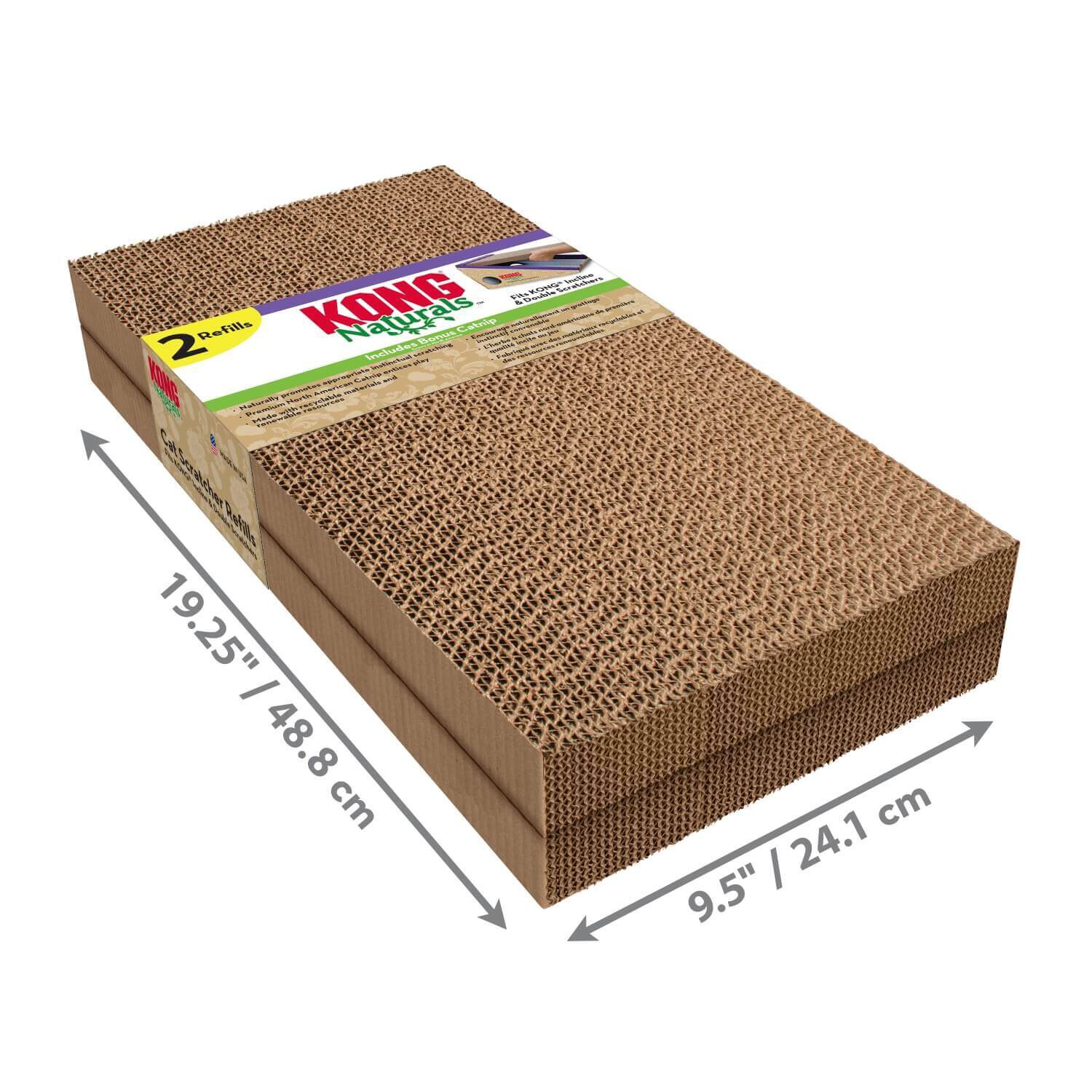 Kong Naturals Cat Scratcher Refills For Incline And Double Cat Scratchers