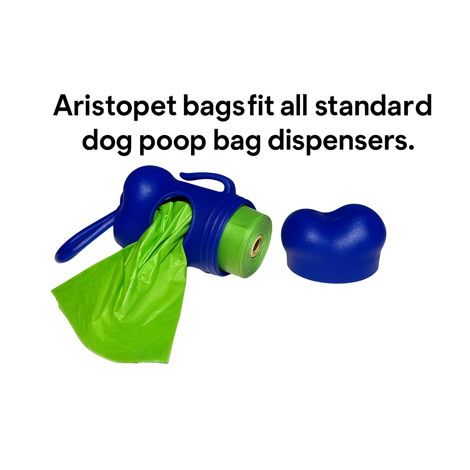 Aristopet Extra Thick Unscented Dog Poop Bags, Green, 8 Rolls = 120 Bags