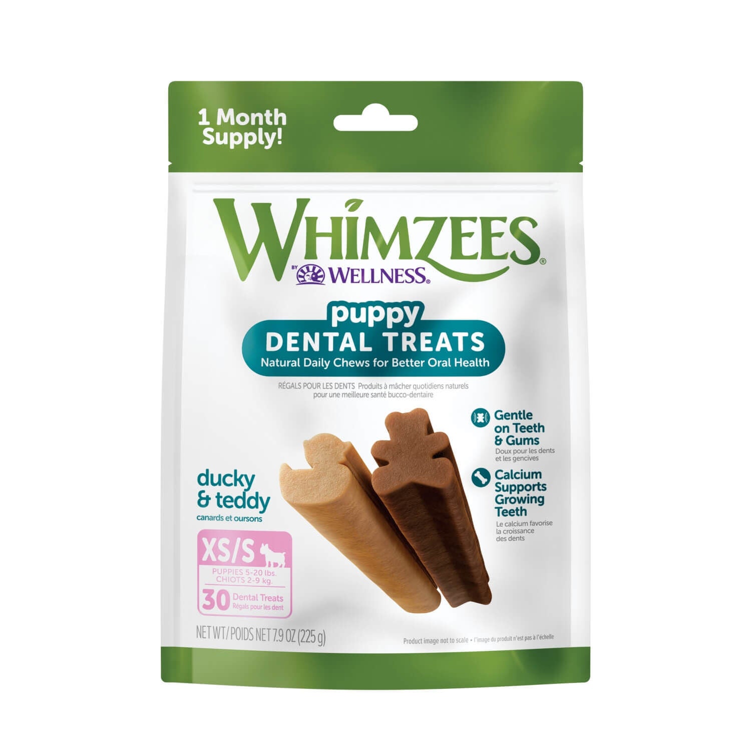 Whimzees By Wellness Puppy Natural Grain Free Dental Chews For Dogs, Extra Small/Small Breed, 30 Count