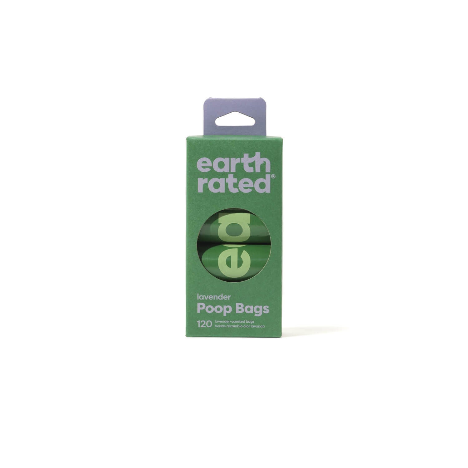 Earth Rated Lavender Scented Ecofriendly Dog Poop Bags, 8 Refill Rolls