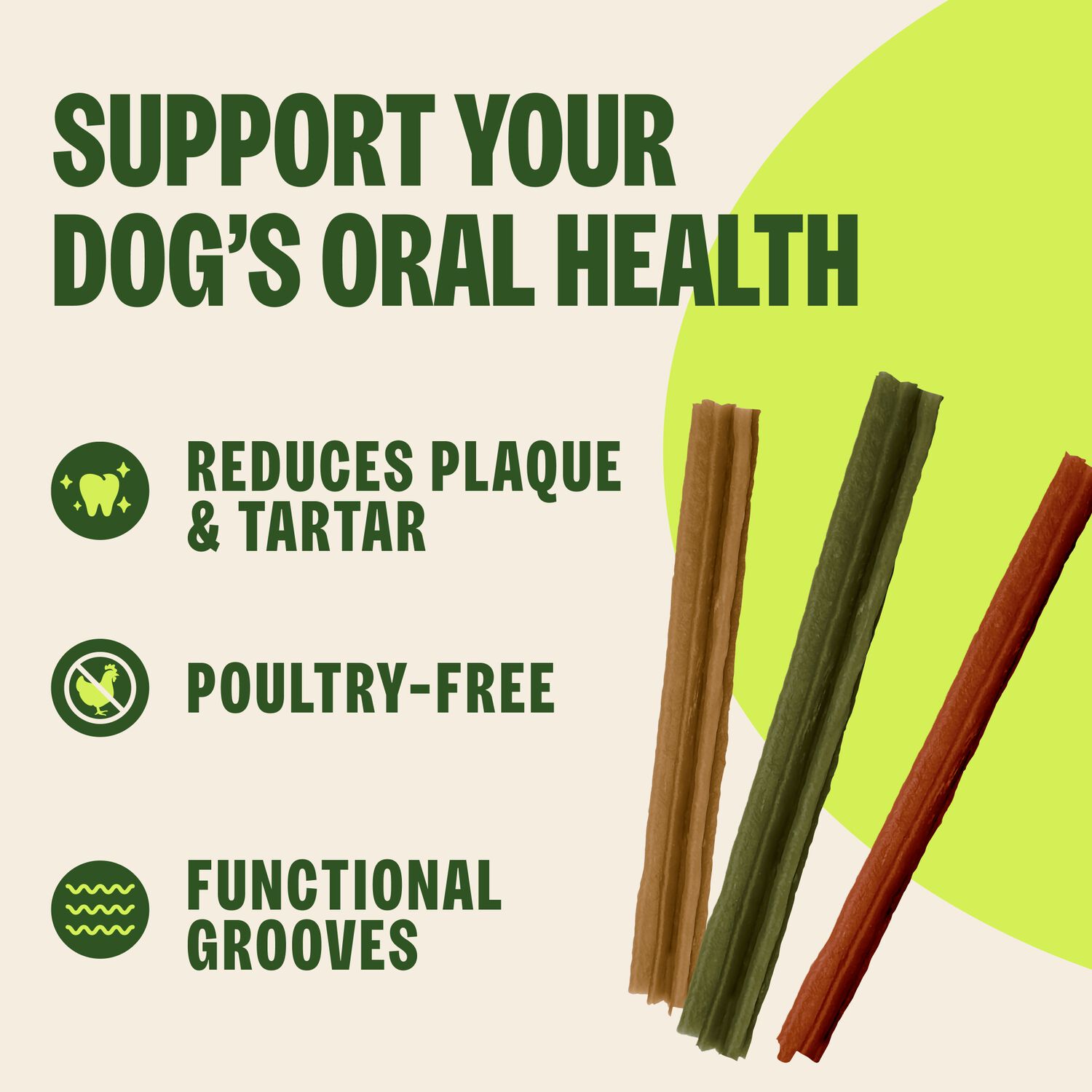 Whimzees Stix Natural Grain-Free Dental Treats For Dogs, Small, 28-Ct