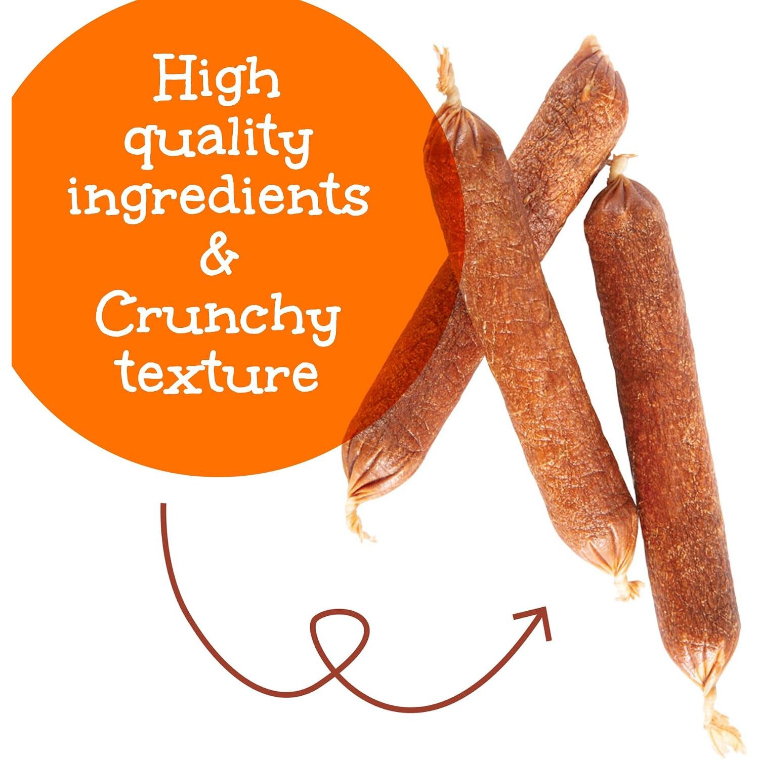 Happy Howie's Turkey Sausage Dog Treat, 4", 1 Each