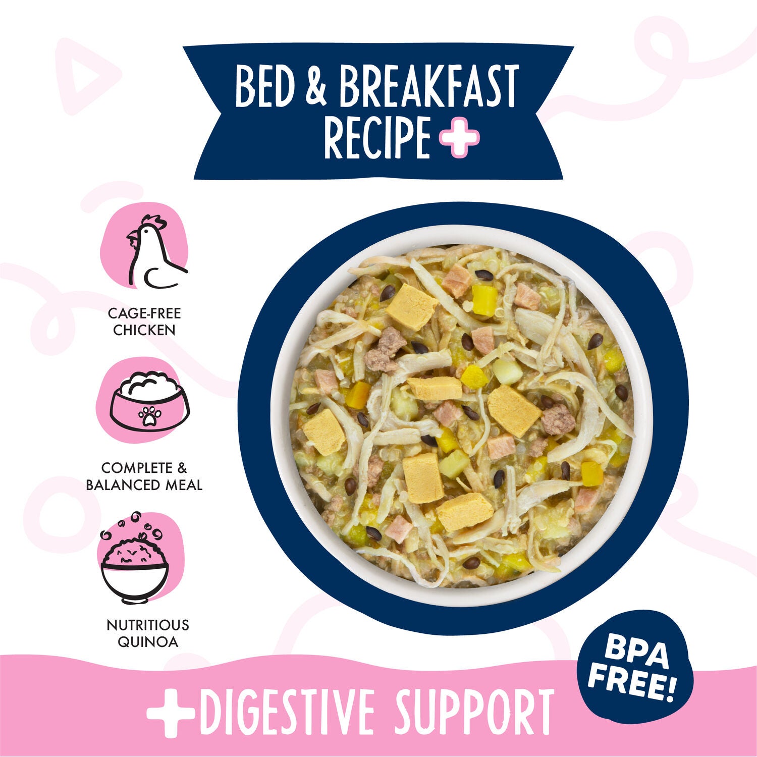 Weruva Meals 'N More Bed & Breakfast Plus Digestive Support Wet Dog Food & Food Topper, 3.5-Oz