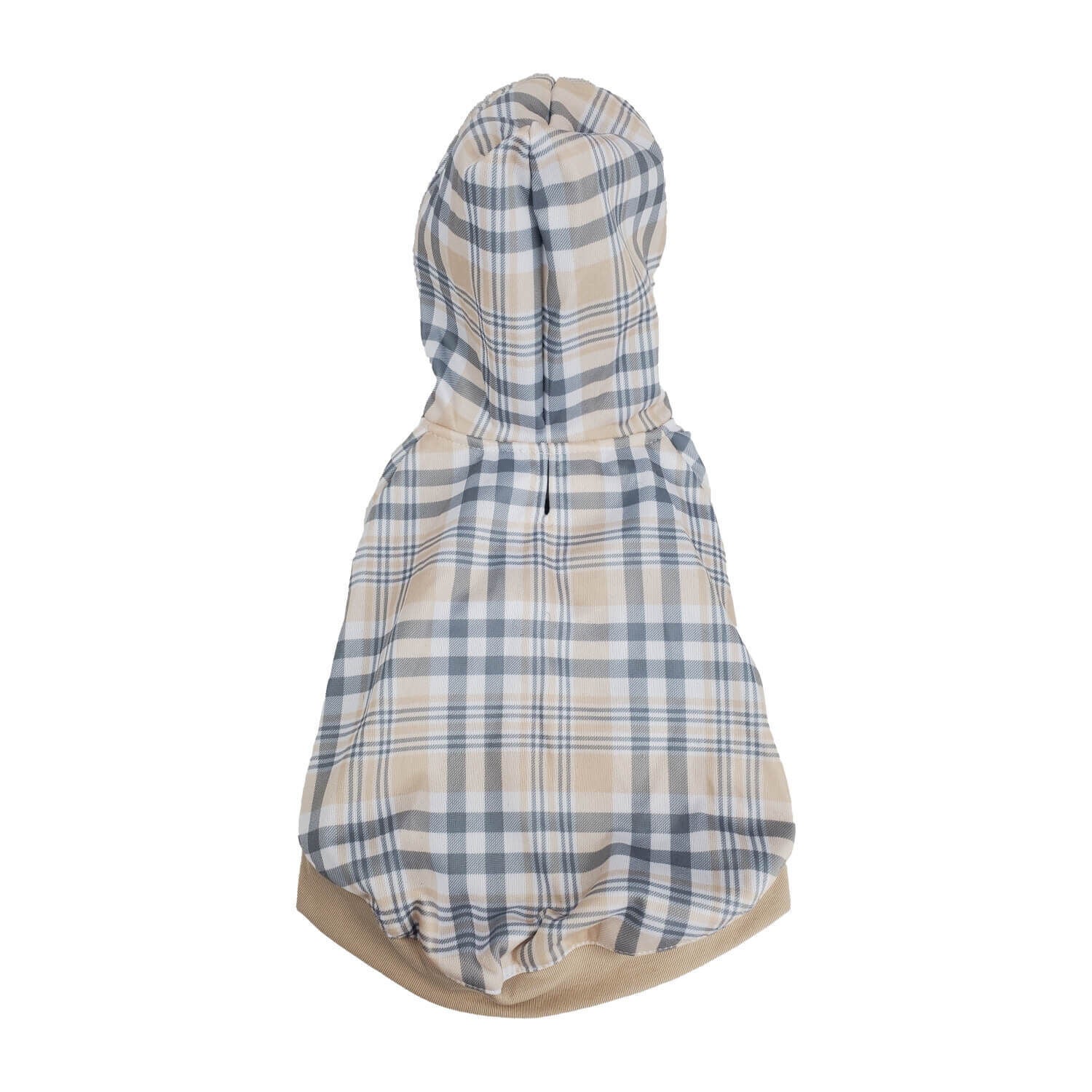 Hip Doggie Tan Tartan Dog Hoodie