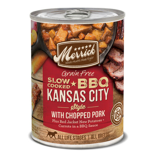 Grain Free Slow Cooked Bbq Kansas City Style With Chopped Pork Dog Food