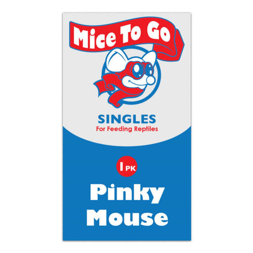 Mice To Go - Pinkies Mouse Frozen Reptile Food - 1 Count