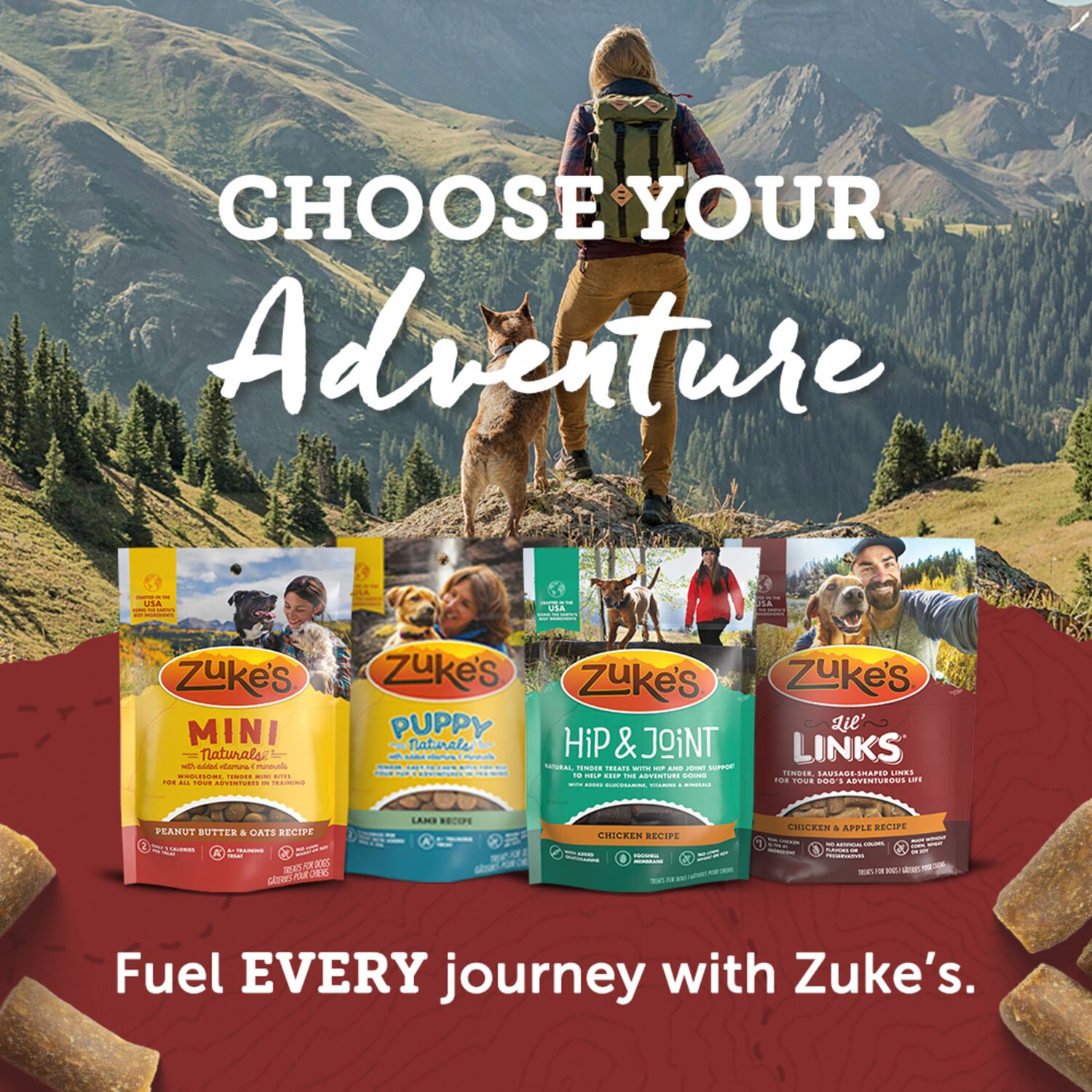 Zuke&rsquo;S Lil&rsquo; Links Pork & Apple Sausage Flavor Chewy Dog Treats, 3-Oz.