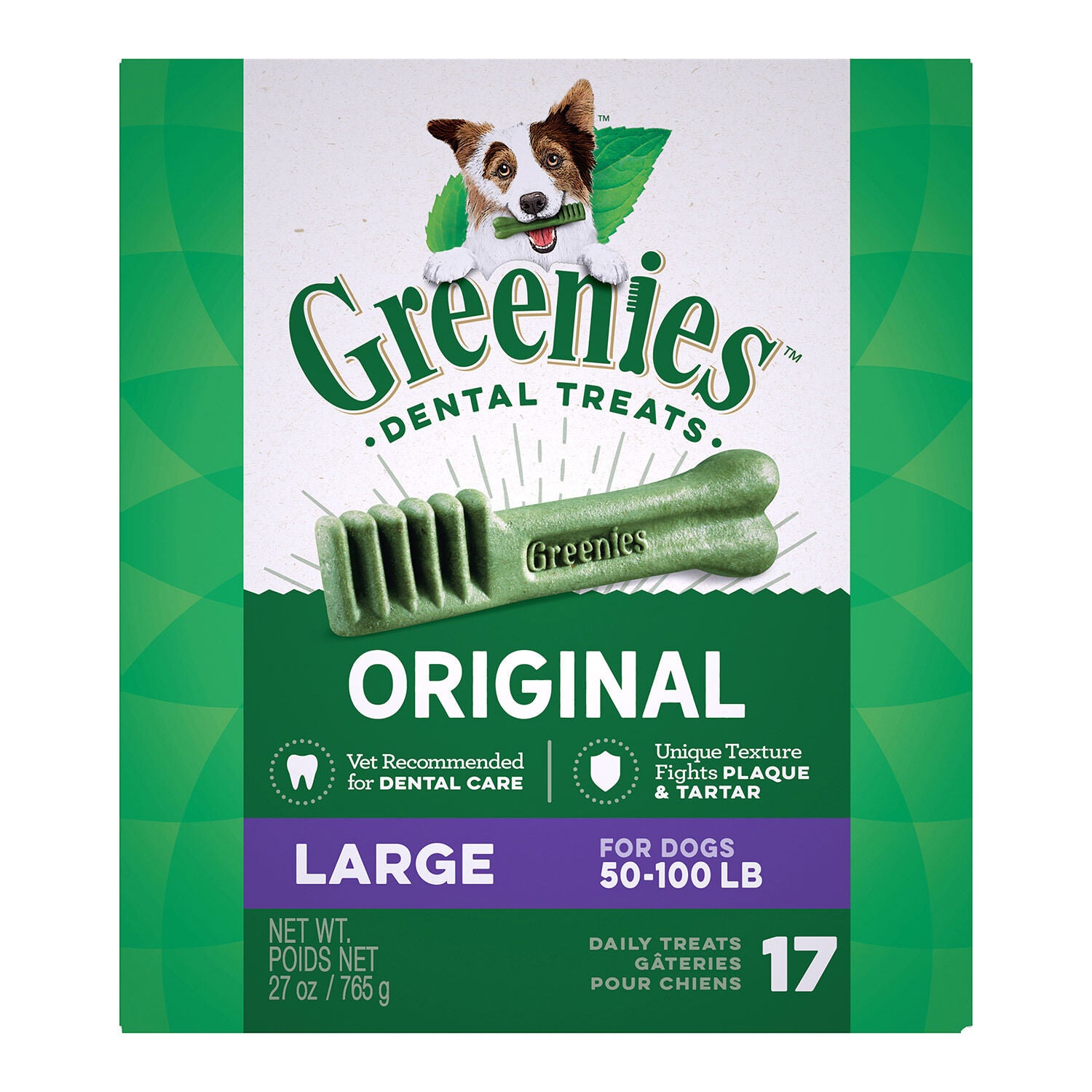 Greenies Original Dental Chew Large Dog Treats