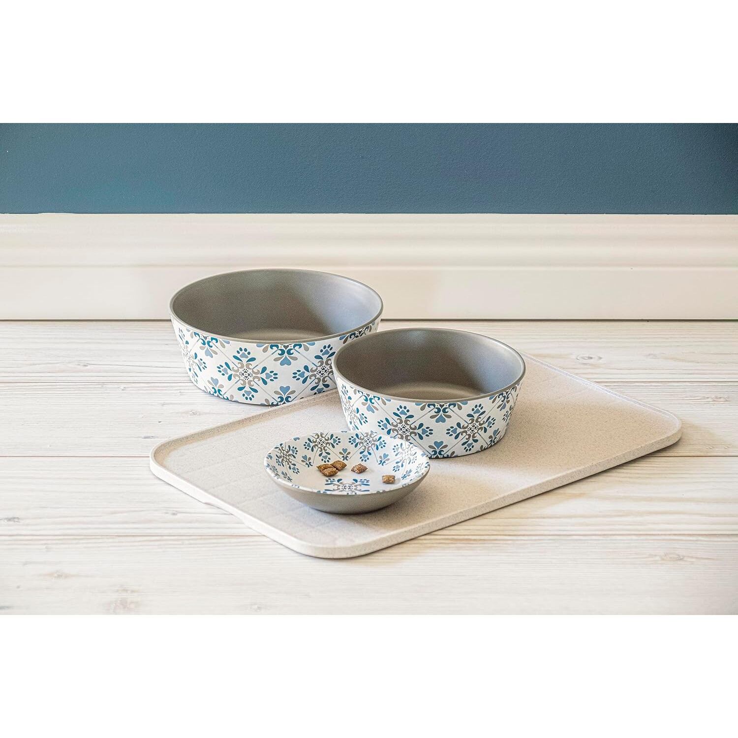 Abode Homewares Dog Feeding Tray, Cream