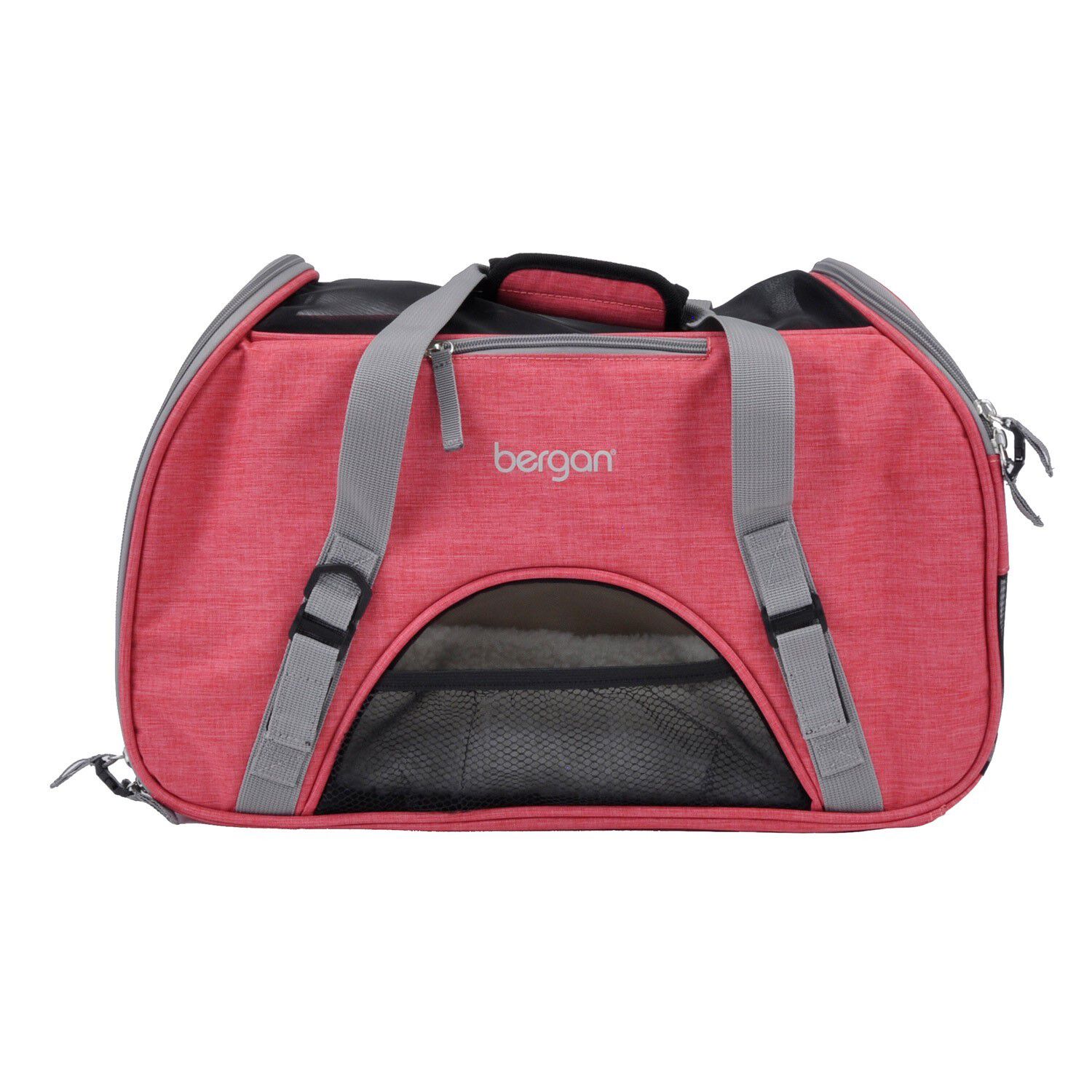 Bergan Comfort Airline Approved Cat & Dog Carrier, Small, Berry Pink