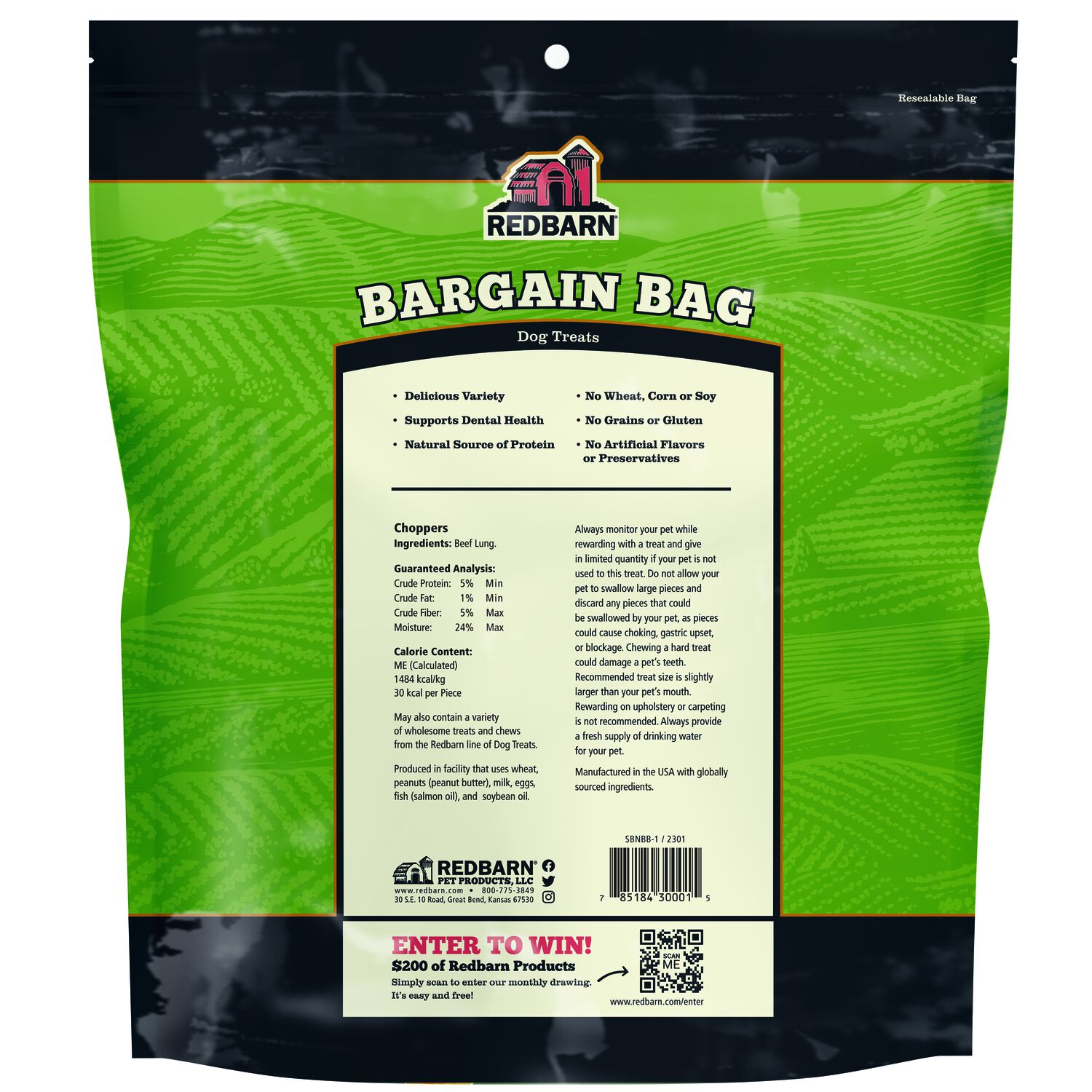 Redbarn Bargain Bag Assorted Collection Of Natural Bones & Chews Dog Treats, 6-Pack