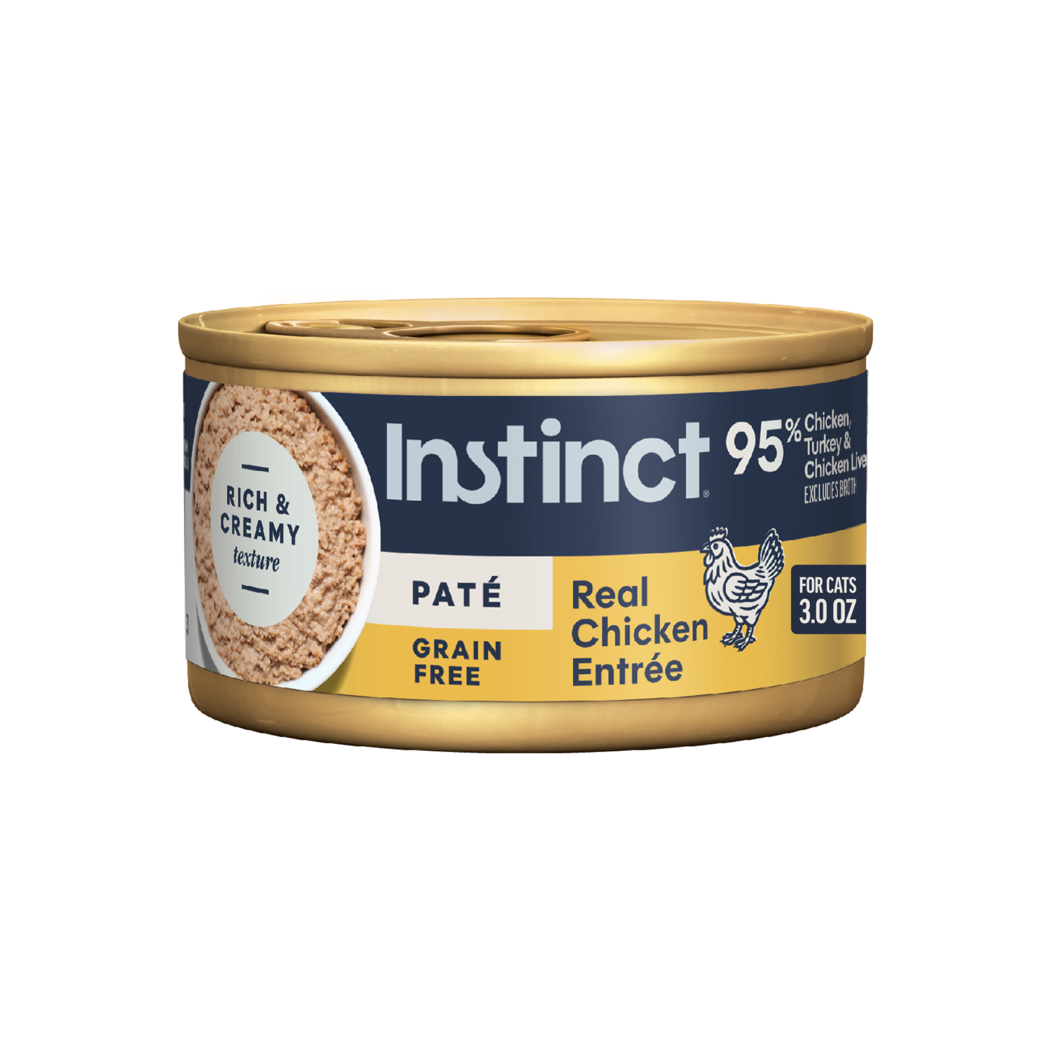 Instinct Original Grain-Free Pate Wet Cat Food, Chicken Recipe